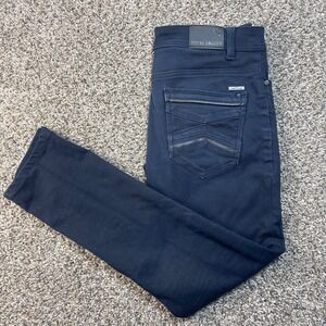 Stone Falcon Men's 30x30 Slim Fit Pants Navy Blue Stretch Casual Chino